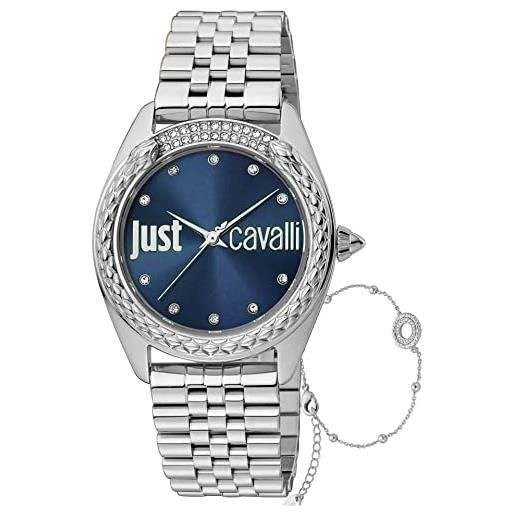 Just Cavalli orologio analogico al quarzo donna con cinturino in acciaio inox jc1l195m0055