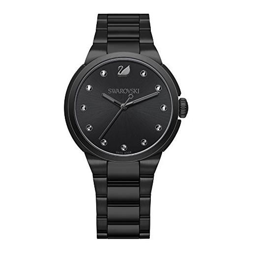Swarovski orologio city da donna con cinturino in acciaio nero - 5181626