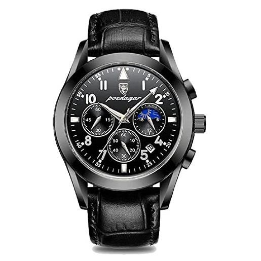 I0I&I0I orologi da uomo in acciaio inossidabile 2021 moda nuovo orologio da polso oro rosa impermeabile luminoso, 816 rg bk l, cinturino