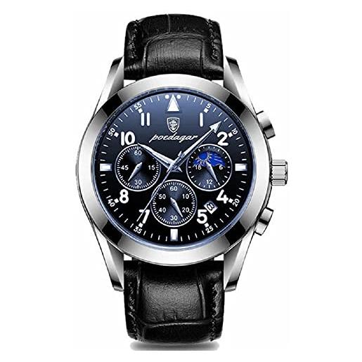 I0I&I0I orologi da uomo in acciaio inossidabile 2021 moda nuovo orologio da polso in oro rosa impermeabile luminoso, 816 bk bk s, cinturino