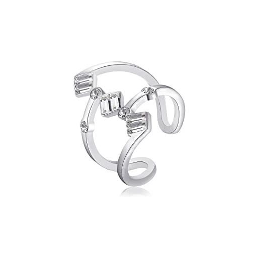 Brosway anello a fascia donna in acciaio, anello donna collezione juice - bju33b