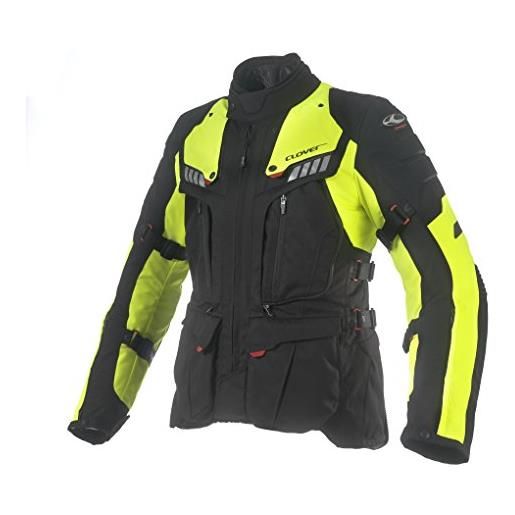 Clover - giaca da motociclista crossover 3, compatibile con airbag
