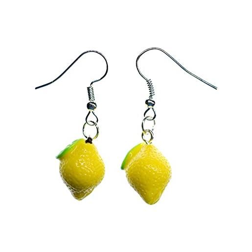 Miniblings orecchini Miniblings limoni feste - vacanze vacanze estive gioielli mi fatto a mano giallo - orecchini