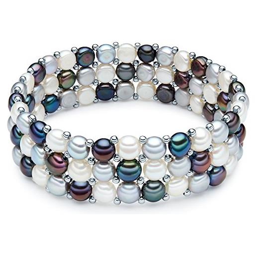 Valero Pearls bracciale di perleda donna in ottone con perla di coltura di acqua dolce