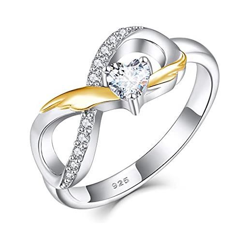 Starchenie anello infinito anello di fidanzamento 925 anello nuziale ad ala d'argento per donne