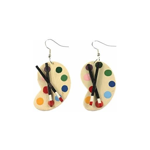 Miniblings orecchini - Miniblings tavolozza orecchini palette pittore pittura - fatti a mano gioielli moda i colori i tavolozza pittori scuola
