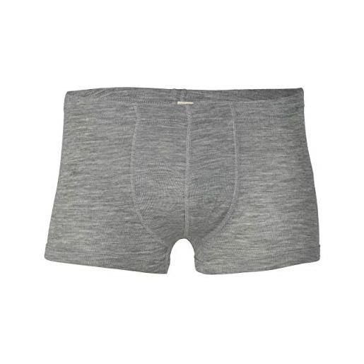 Engel, pantaloni a vita bassa da uomo, 70% lana 30% seta grigio chiaro melange x-large