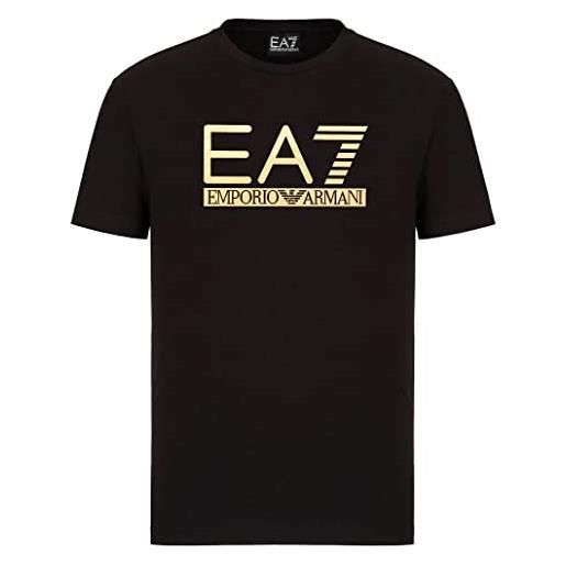 Emporio Armani maglietta t-shirt uomo ea7 3kpt87 pjm9z, manica corta, girocollo (blu scuro, m)