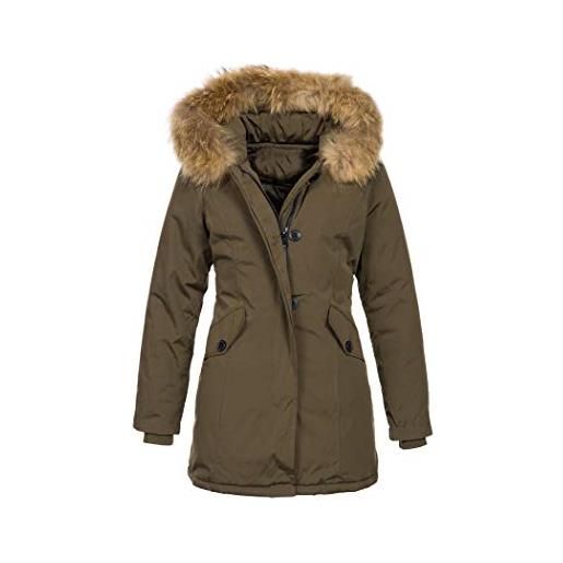 Elara giacca invernale da donna cappotto chunkyrayan nero 6015 black 42/xl