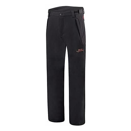 Black Crevice pantaloni softshell da uomo escursionismo, nero, xxxxxl
