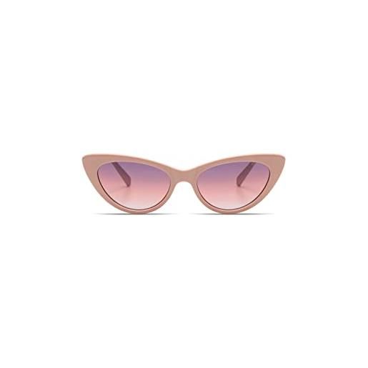 KOMONO rosie havana unisex cat-eye bio nylon g850 sunglasses for men and women with uv protection and scratch-resistant lenses