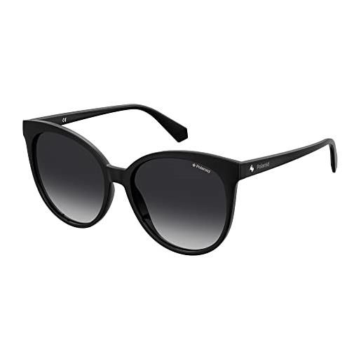 Polaroid pld 4086, occhiali da sole donna, nero (black), 57