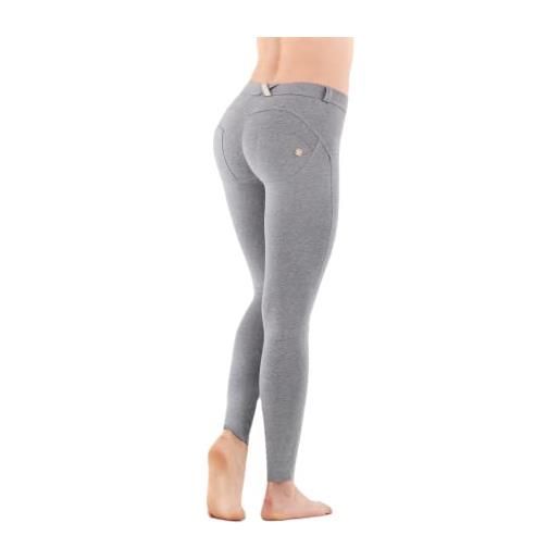 FREDDY - pantaloni push up wr. Up® superskinny cotone organico, grigio, medium
