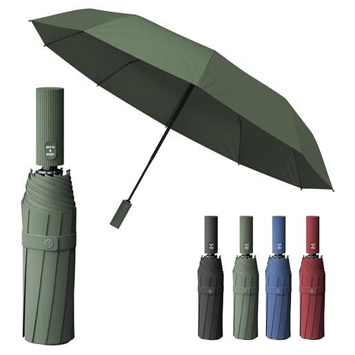 Sapor Design ombrello pieghevole, parasole e pioggia sole golf leggero, piccolo, compatto, con apertura automatica, umbrella uomo donna