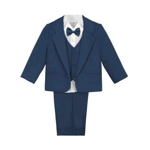 mintgreen abiti bambino smoking, formale abito da sposa con cappello, azul marino, 6-9 mesi
