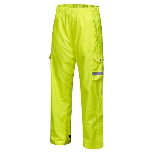 Bassdash completo uomo traspirante impermeabile pantalone pioggia leggero sopra pantalone con 1/2 zip gambe per pesca kayak escursionismo