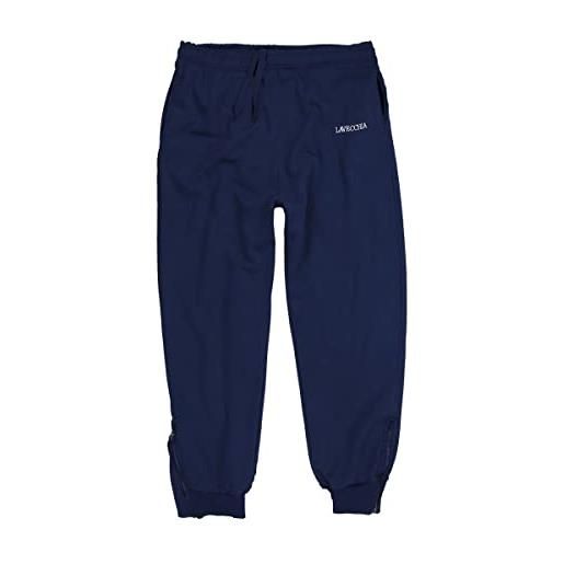 Lavecchia pantaloni da jogging da uomo taglie forti lv-2018, blu marino, 6xl