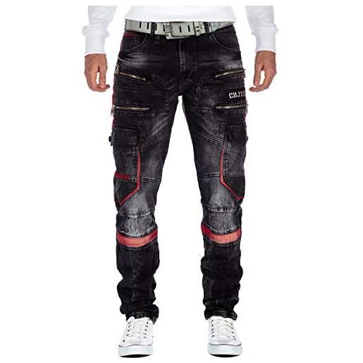 Cipo & Baxx jeans da uomo cd561-bans nero w31/l34