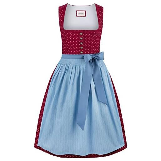 Stockerpoint dirndl julina vestito, bordeaux, 46 donna