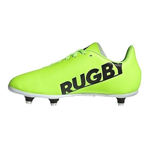 adidas rugby junior (sg), football shoes (soft ground), lucid lemon/core black/ftwr white, 28 eu