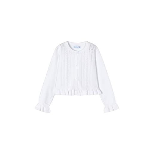 Mayoral cardigan tricot per bambine e ragazze bianco 3 anni (98cm)