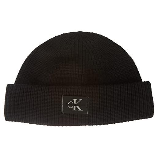 Calvin Klein Jeans calvin klein docker beanie k50k506583 cappello in maglia, nero (black), os uomo