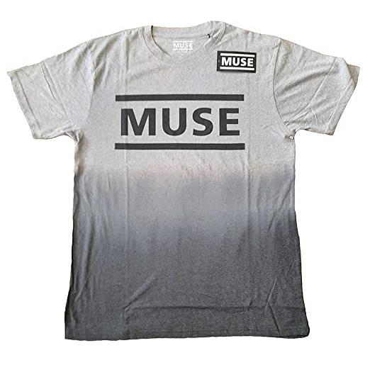 Rock Off muse logo white ufficiale uomo maglietta unisex (large)