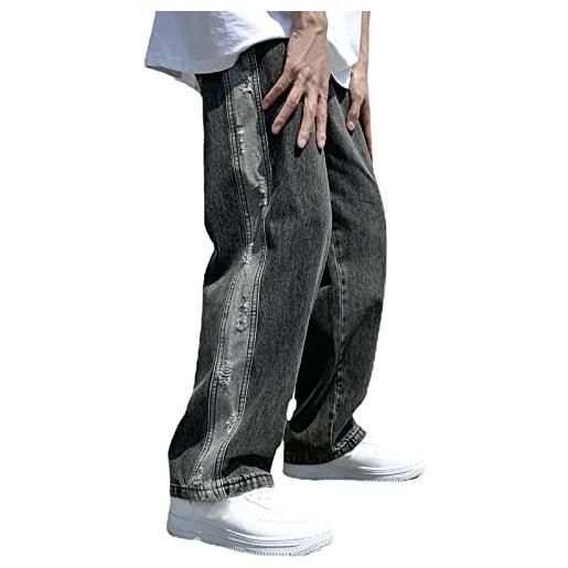 NOAGENJT pantaloni termici donna pantaloni larghi uomo hip hop jeans da lavoro pantaloncini termici bambino calcio jeans regular uomo pantalone jeans moto 34 23.99