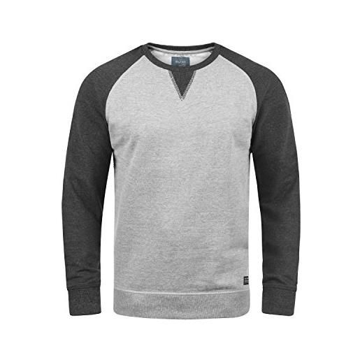 b BLEND blend aari felpa maglione pullover da uomo con girocollo, taglia: m, colore: black (70155)
