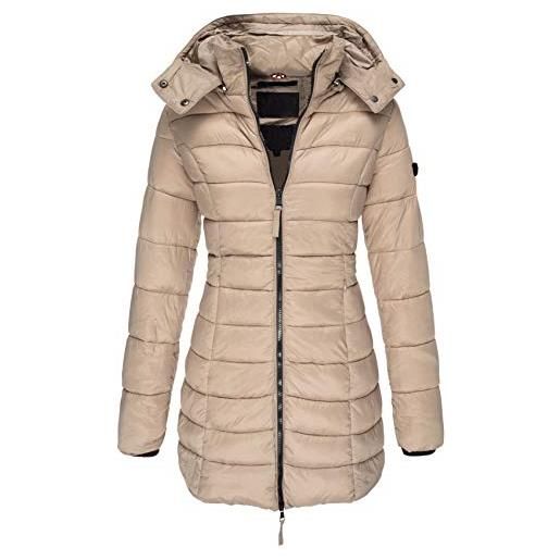 LaiYuTing giacca imbottita in cotone da donna nuova invernale, giacca imbottita sottile di media lunghezza da donna, giacca imbottita in caldo piumino