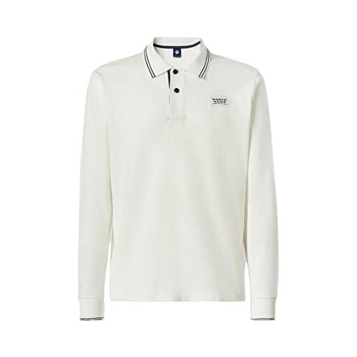 NORTH SAILS polo in jersey pesante in bianco m