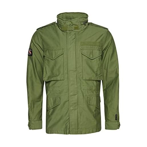 Superdry vintage m65 military jkt giacca, trekking olive, m uomo
