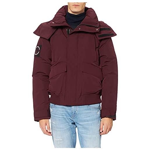 Superdry Superdry code everest bomber giacca uomo, rosso (port), x-large