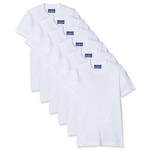 Navigare 13020 maglietta intima, bianco, 4-5 anni (taglia produttore: 4), pacco da 6, bambino