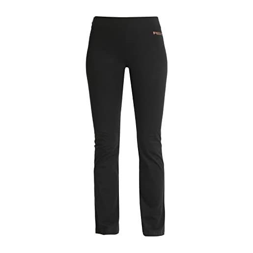 FREDDY - pantaloni sportivi con gamba dritta in jersey, donna, nero, extra small