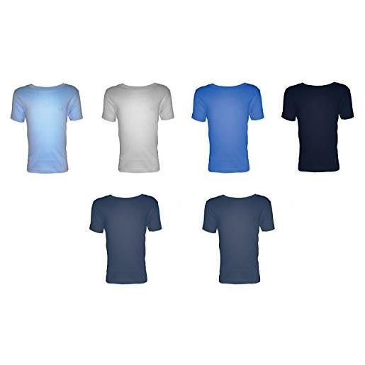 Navigare 6 t-shirt mezza manica girocollo jersey cotone bimbo/ragazzo art. 13020 (8 (11-12 anni), colorato)