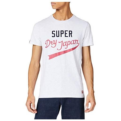 Superdry m1010881a t-shirt, ice marl, m uomo