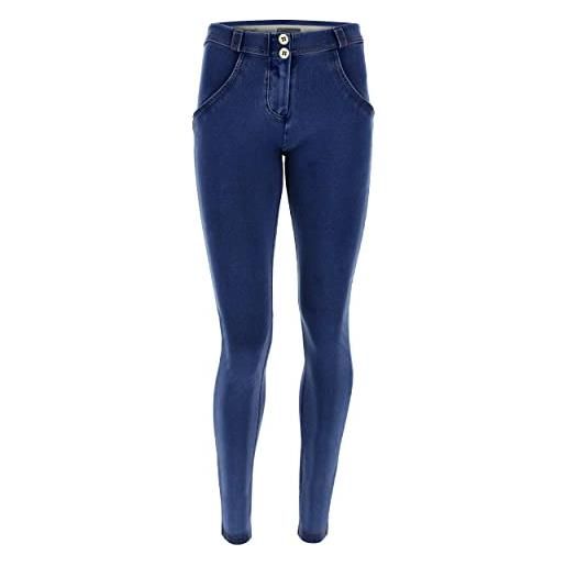 FREDDY - jeggings push up wr. Up® skinny in cotone organico, denim scuro, extra small