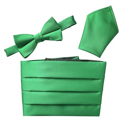 Great British Tie Club - fusciacche - basic - uomo verde emerald green taglia unica