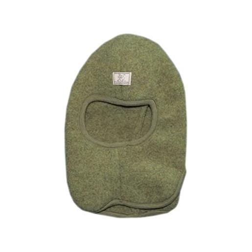 Pickapooh cappello 100% lana merino passamontagna bambino ragazza bambini pile inverno sturmhaube verde 50 cm