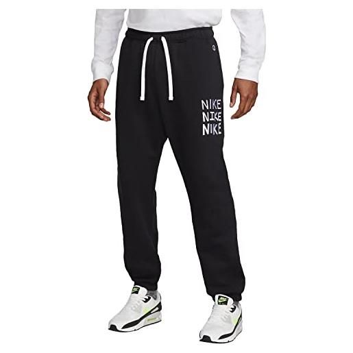 Nike abbigliamento sportivo pant, bianco/nero/bianco, l uomo
