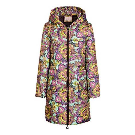 Xmiral donna cappotto invernale da donna lungo parka con cappuccio foderato pelliccia giacca a vento manica lunga cappotto capispalla giubbotto donna (l, 2- rosa)