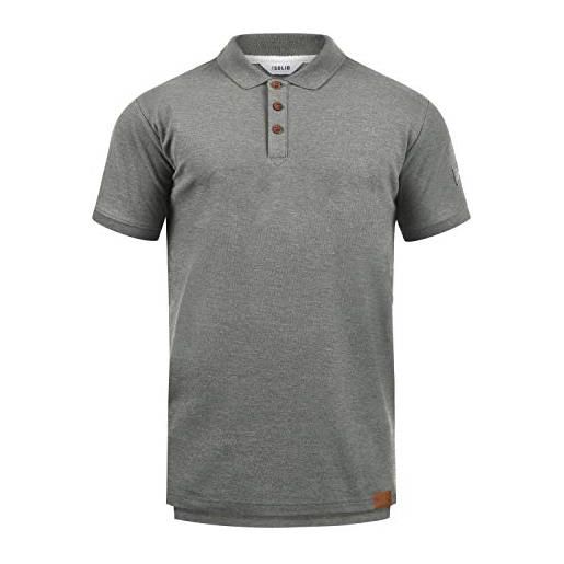 Solid trip. Polo maglietta t-shirt polo a manica corta da uomo, taglia: m, colore: grey melange (8236)