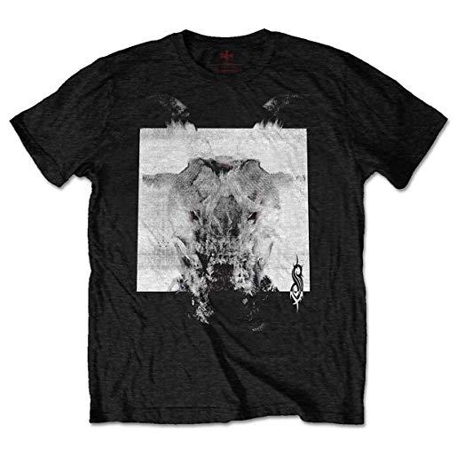 Rock Off slipknot devil single bw print ufficiale uomo maglietta unisex (medium)