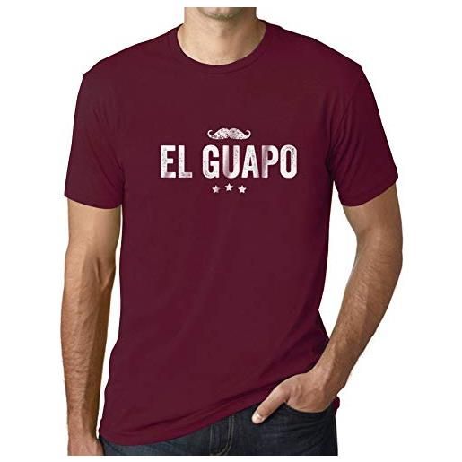 Ultrabasic uomo maglietta il bello - el guapo - t-shirt stampa grafica divertente vintage idea regalo originale alla moda marine l