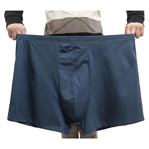 MAOAEAD mutande da uomo in cotone taglie forti l-10xl elastico a vita alta sciolto intimo maschio papà boxer slip (3 pezzi casuali, 8xl (120-130 kg)