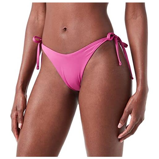 Emporio Armani swimwear brief with laces mix&match, parte inferiore bikini donna, rosa (azalea), xs