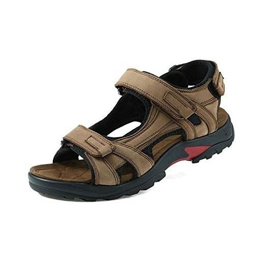 Lucky Cat sandlai sportivi scarpe uomo 2019, sandali da alpinismo sandalo da spiaggia traspirante da esterno per l'estate trekking cammino marrone antiscivolo resistente all'usura 38-48 eu, brass, 44