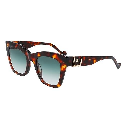 Liu Jo Jeans liu jo lj746s 46604 213 blonde tortoise sunglasses unisex polycarbonate, standard, 50 occhiali, donna