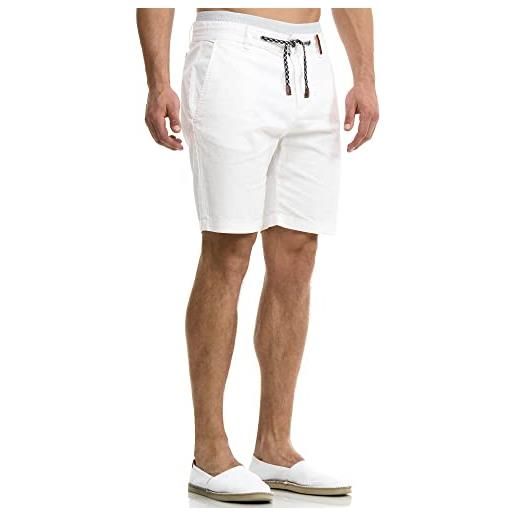 Indicode uomini bowmanville shorts | pantaloncini in lino e cotone iron xxl